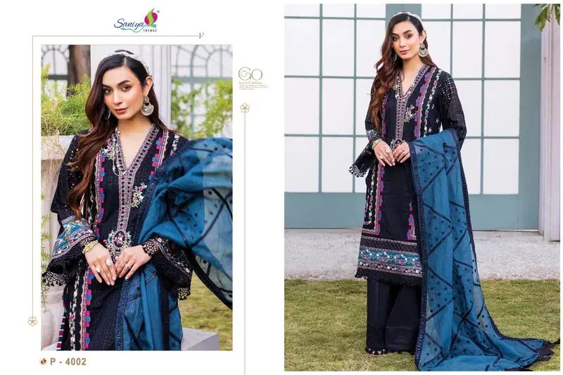 Adan Libas Chikankari 14 By Saniya Cotton Embroidered Pakistani Suits Wholesale Online
